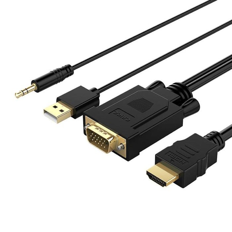 ORICO VGA to HDMI Adapter with Audio and USB Power Cable XD-VATH-10