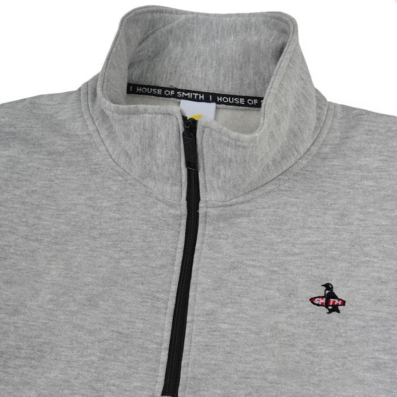 House of Smith Sweater Shore Halfzip Misty 2
