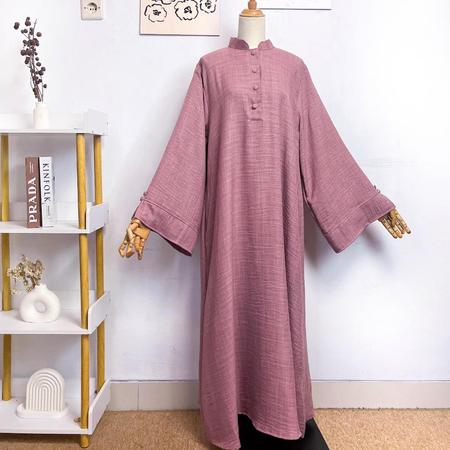  Tsurayya Abaya Nuna Linen Motif