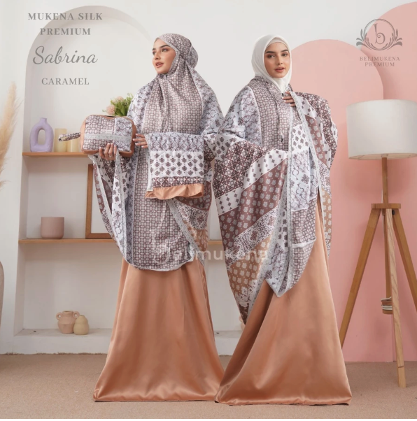  Belimukena Premium Mukena Silk Premium 2in1 Sabrina Set Sajadah