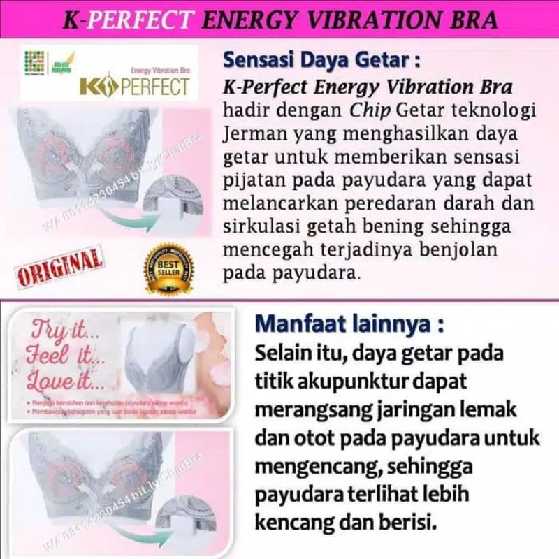 K Link K Perfect Energy Vibration Bra 