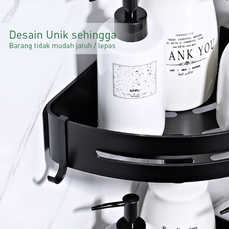 Driandra Surya Perkasa COOGER Rak Sudut Kamar Mandi 1 Susun