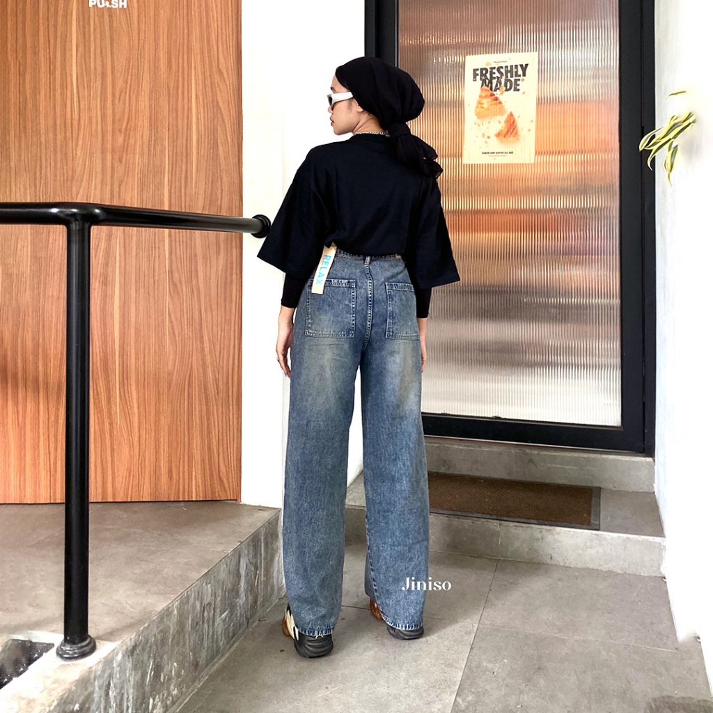  Jiniso RELAX Kulot Highwaist Jeans 778