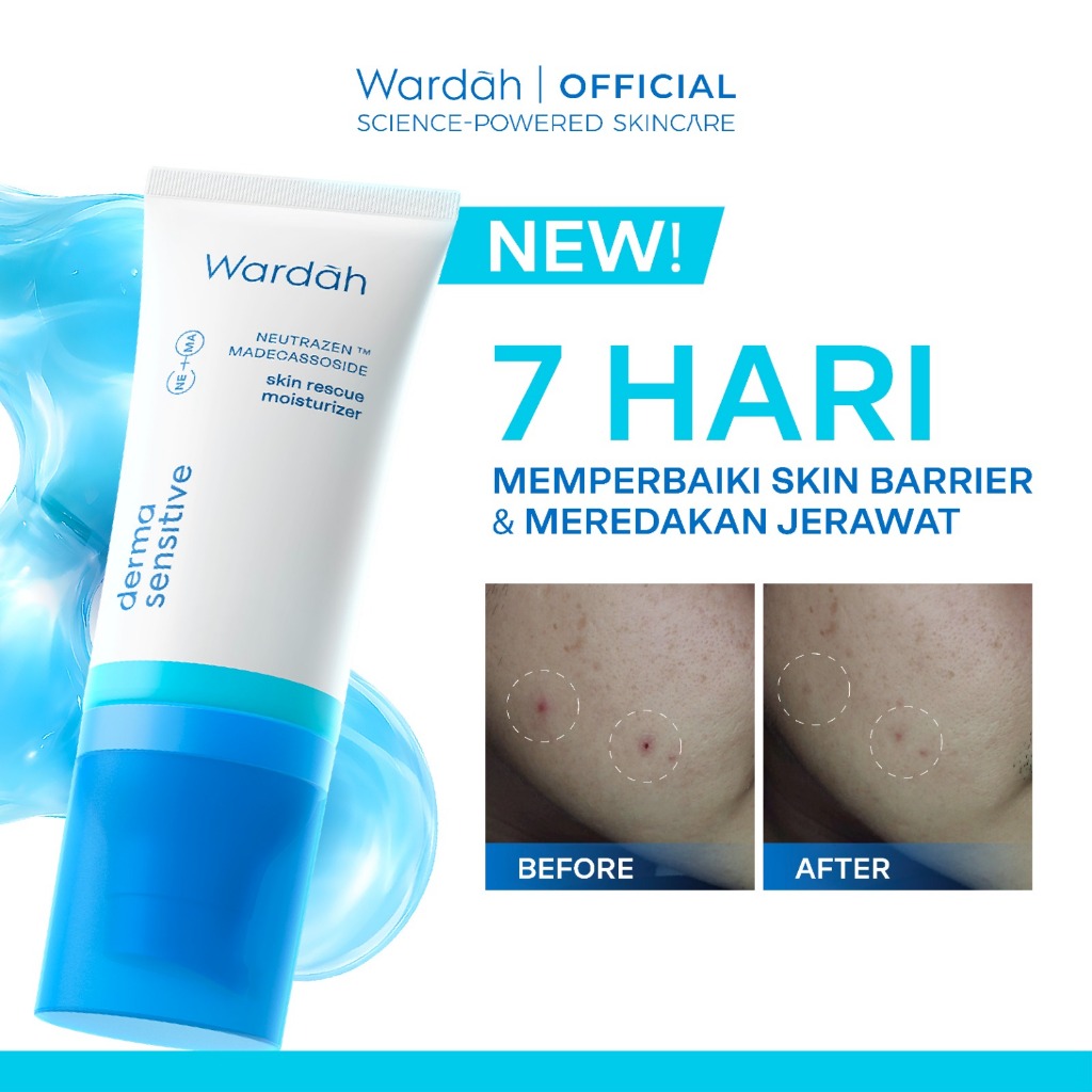 Paragon Technology and Innovation Wardah Derma Sensitive Neutrazen + Madecassoside Skin Rescue Moisturizer