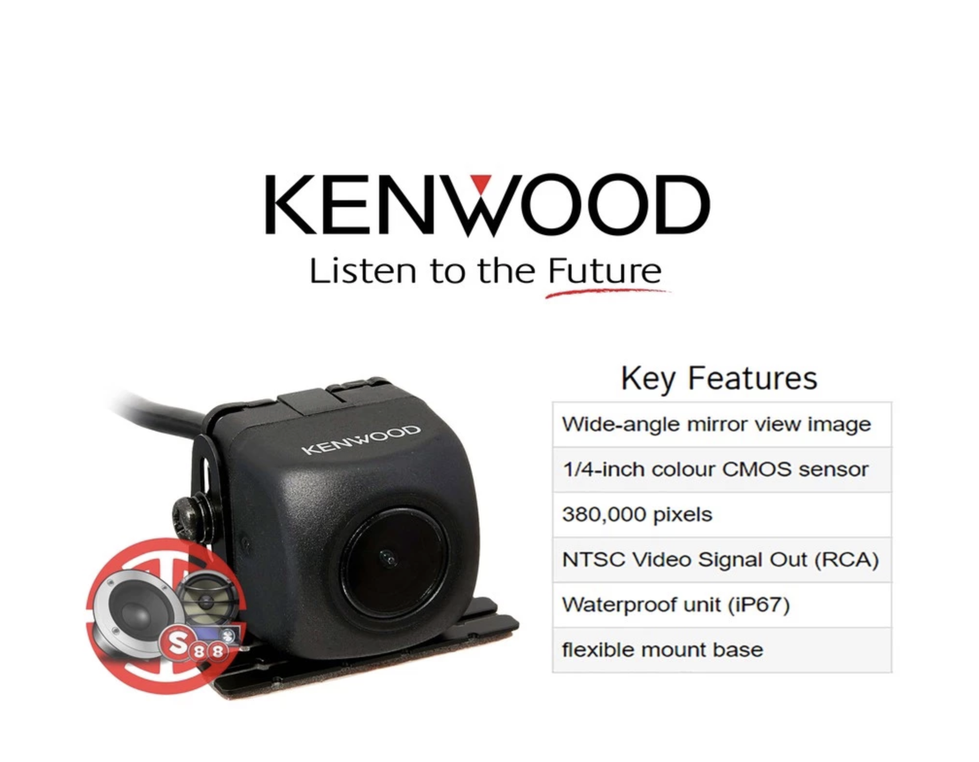 JVCKENWOOD Corporation KENWOOD Rear View Camera CMOS-130