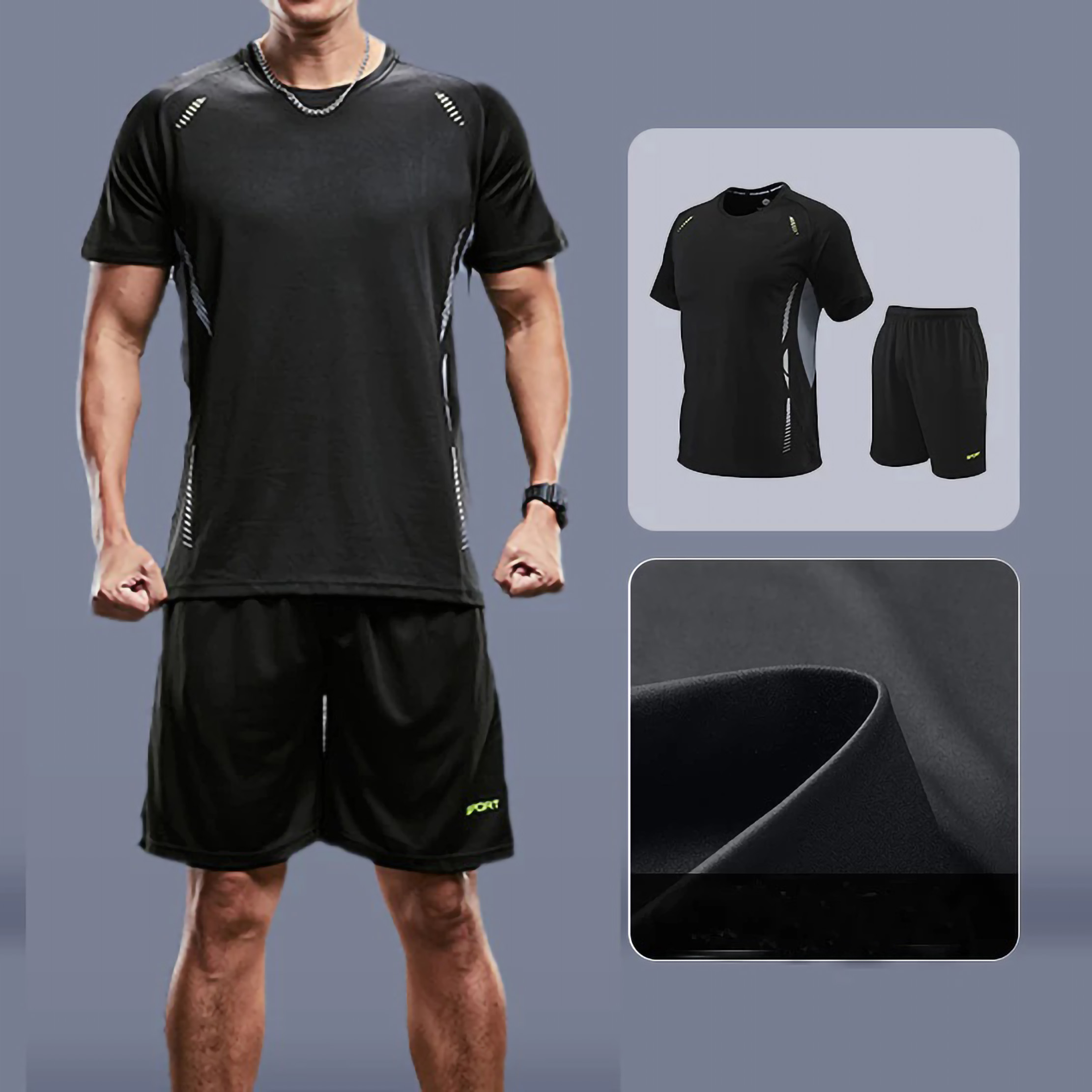 KAMB Indonesia KAMB Baju Olahraga Pria Set