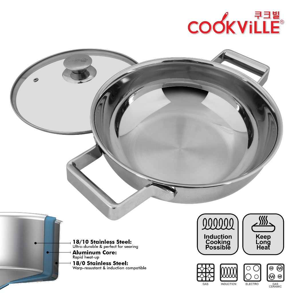  Cookville Korean Soup Pot Black Rose 3ply