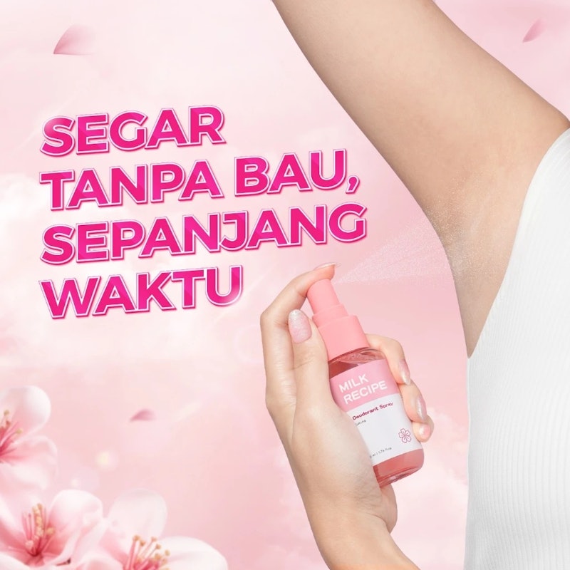 Milk Recipe Deodorant Spray Sakura 5