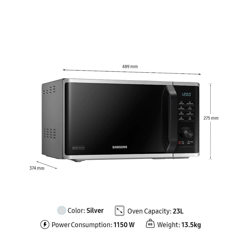 Microwave Solo Quick Defrost 23 Liter 3