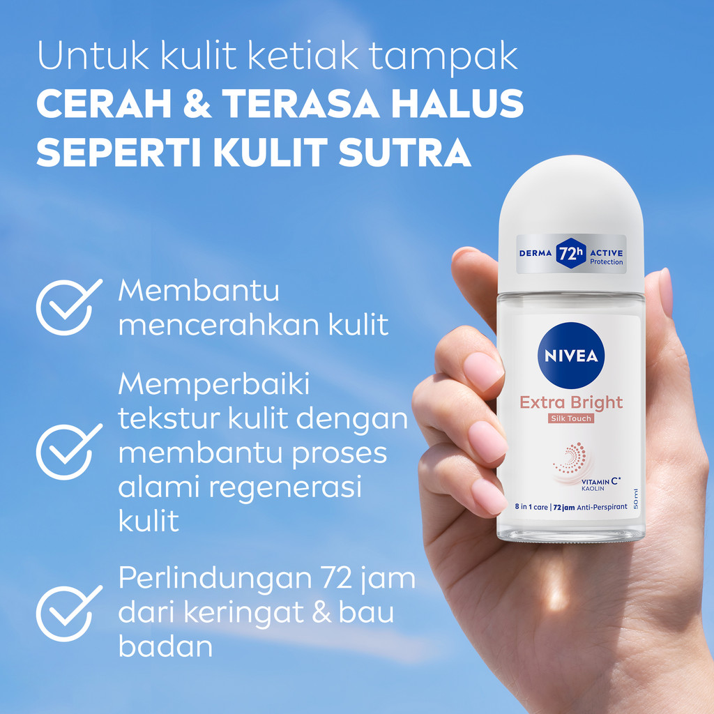 Extra Bright Silk Touch Roll On Deodorant  3