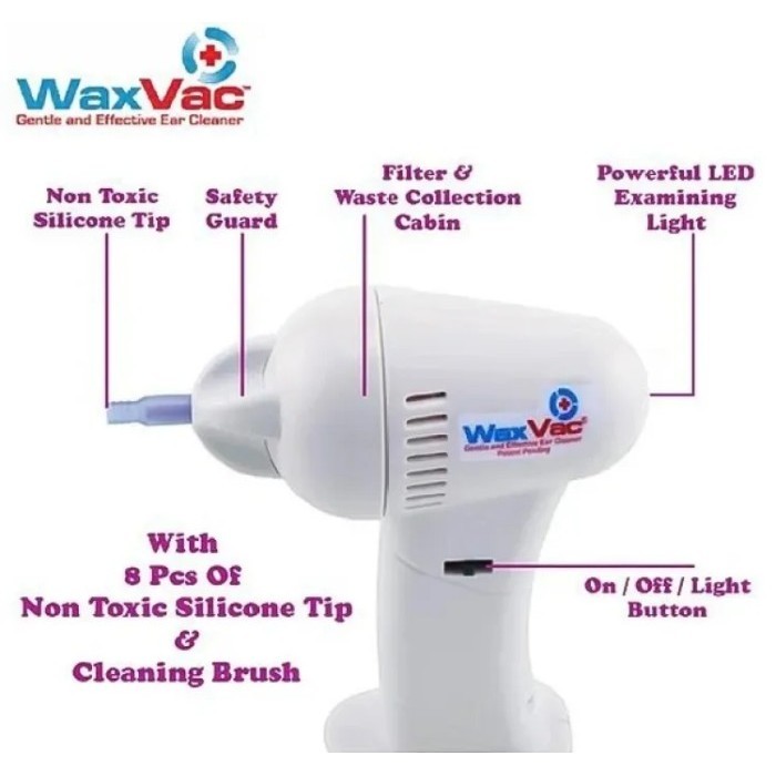  Wax Vac Electric Ear Wax Vacuum