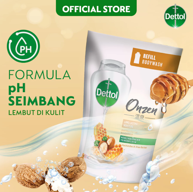 Sabun Mandi Cair Anti Bakteri Onzen Hachimitsu & Shea Butter 2