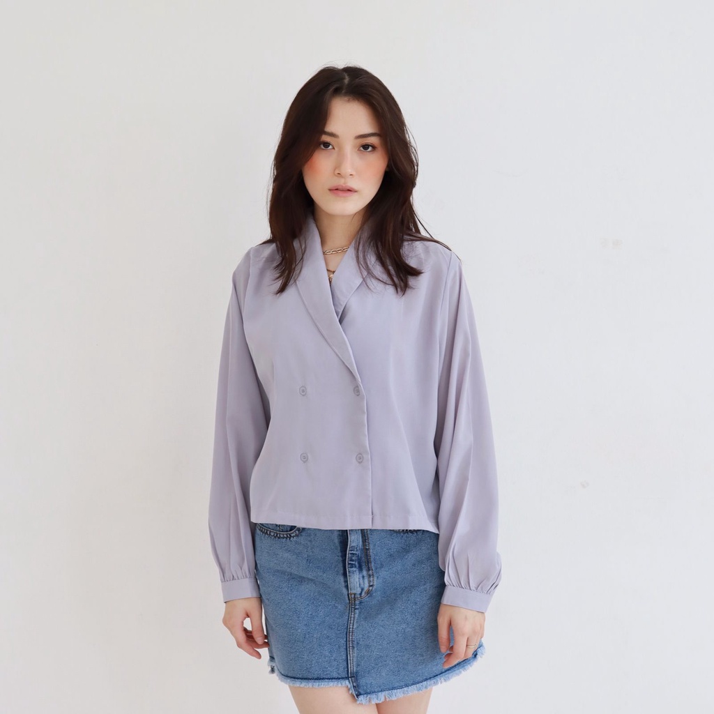 MSMO  Tiff Crop Blouse Outer 2in1