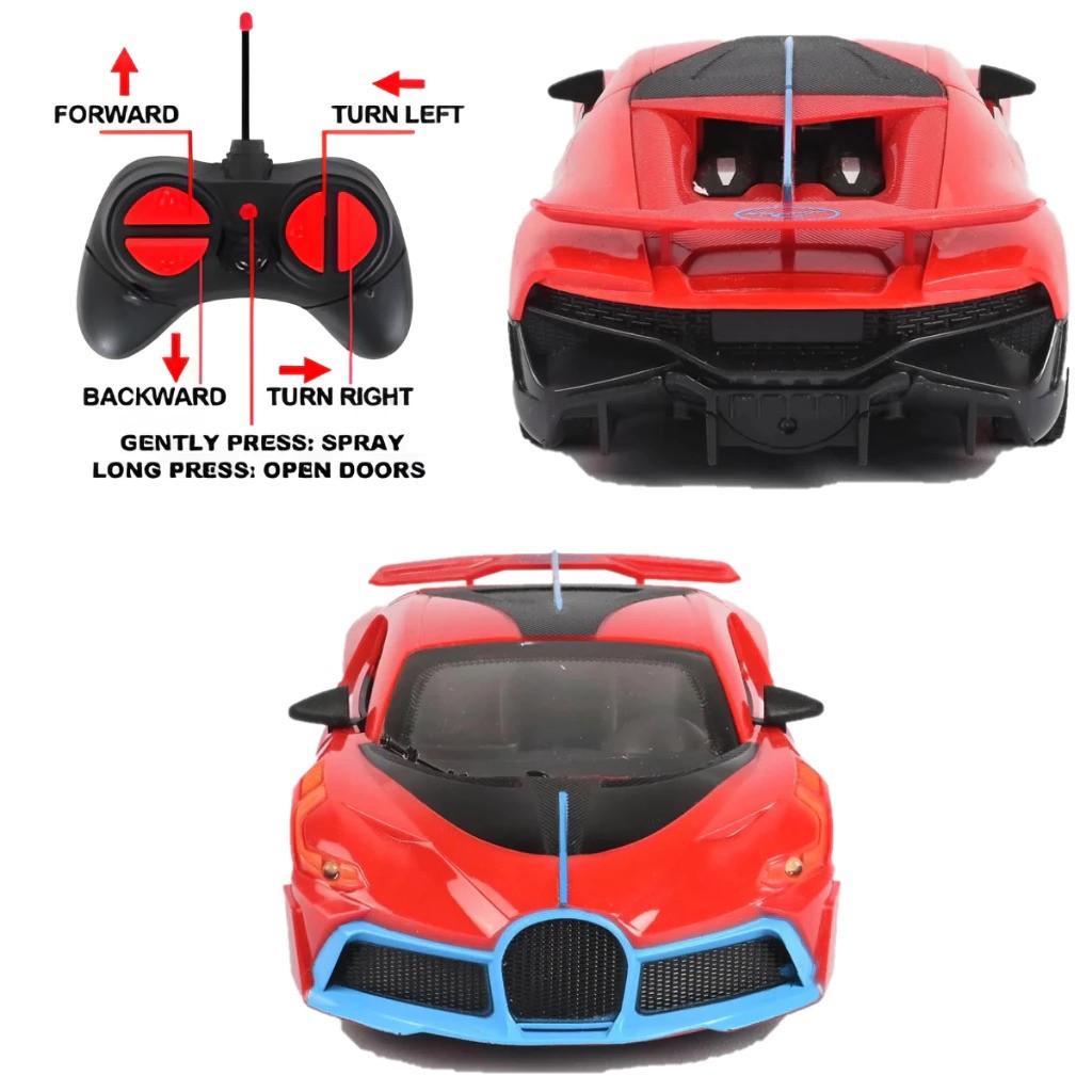  Toy Studio Bugatti Divo RC 6 Fungsi Open Door Chrome