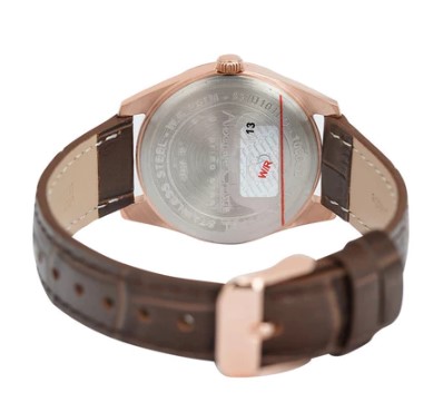 Alexandre Christie Jam Tangan Wanita - Rose Gold Brown ACF1035 LDLRGSL