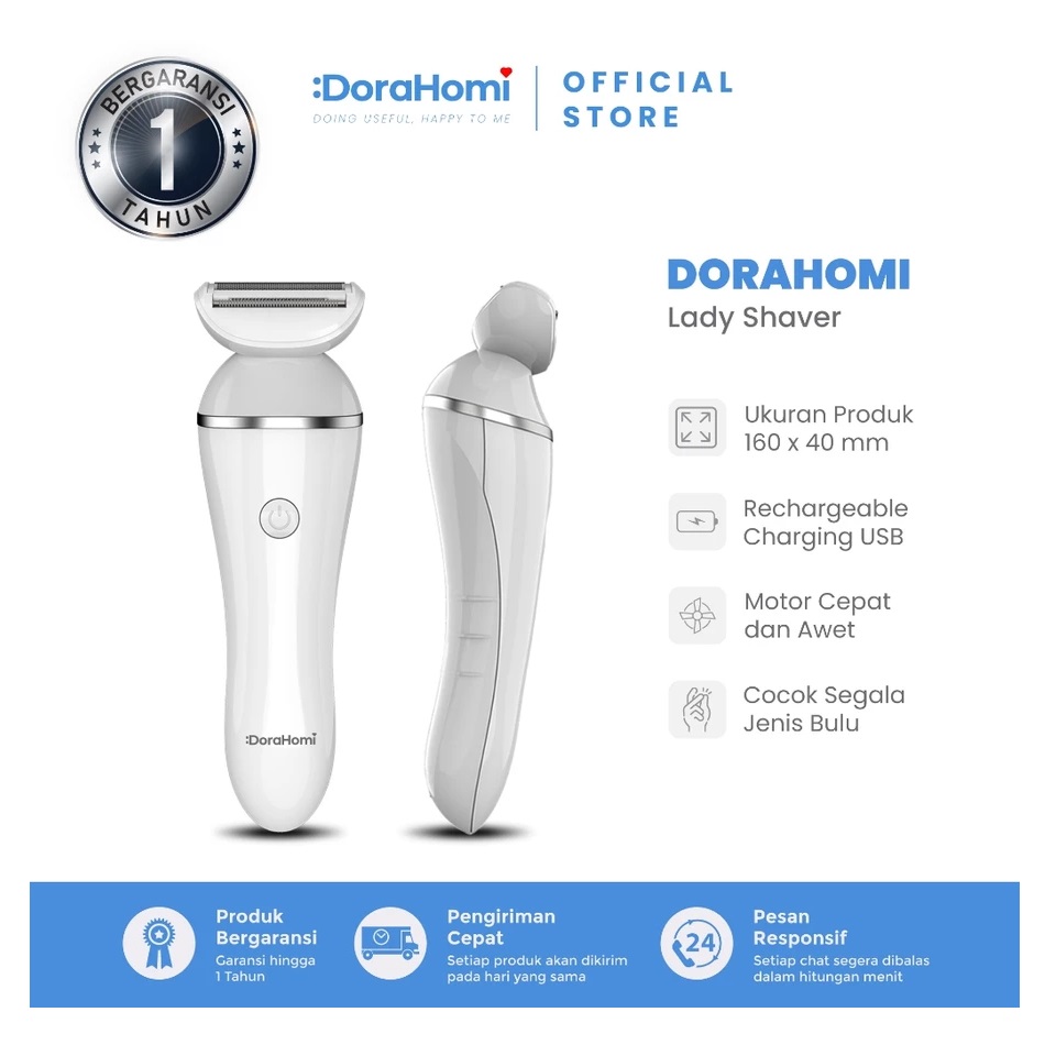 Century Technology Indonesia DoraHomi Rechargeable Hair Epilator L12RW 