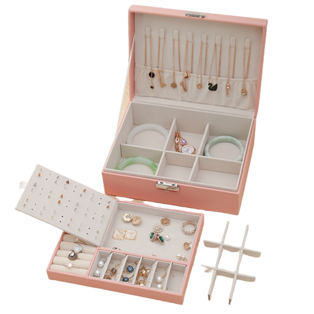 Kotak Perhiasan Kotak Cincin Kalung Aksesoris Serbaguna – 310 ｜ HDK310