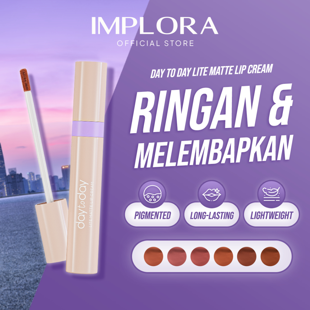 Implora Sukses Abadi Implora Day To Day Lite Matte Lip Cream 03 Passionate