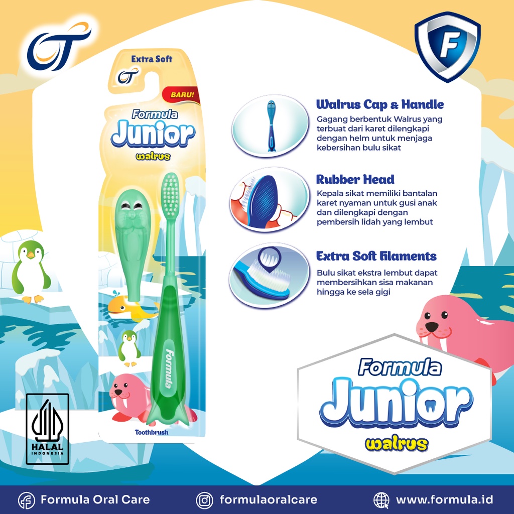 Formula Junior Sikat Gigi Walrus 2