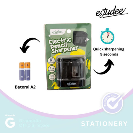 Estudee Electric Pencil Sharpener Black
