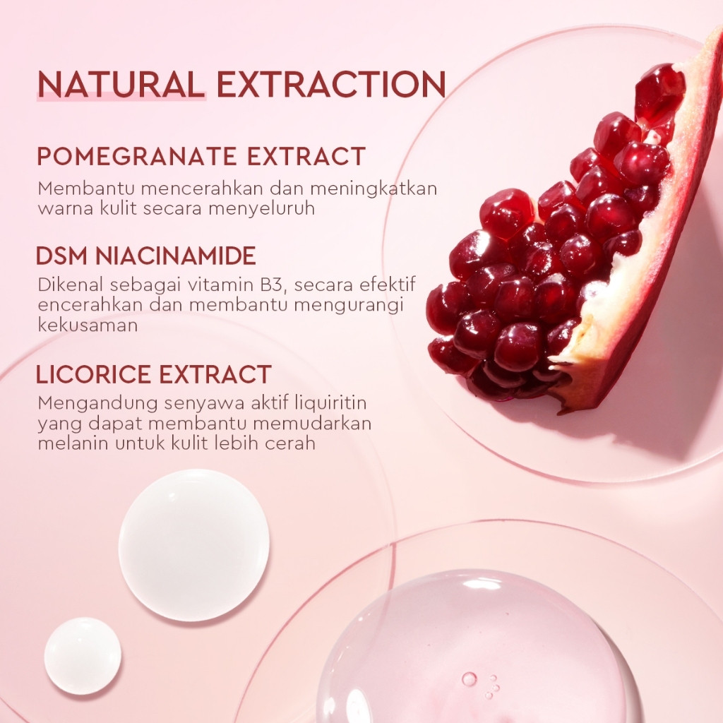 Glad2Glow Glad2Glow Pomegranate 10% Niacinamide Power Bright White Serum