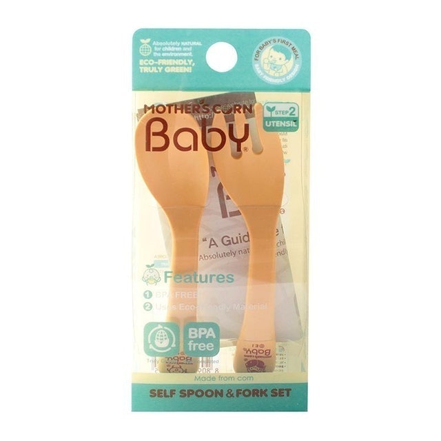 Mother's Corn  Self Training Spoon & Fork Set