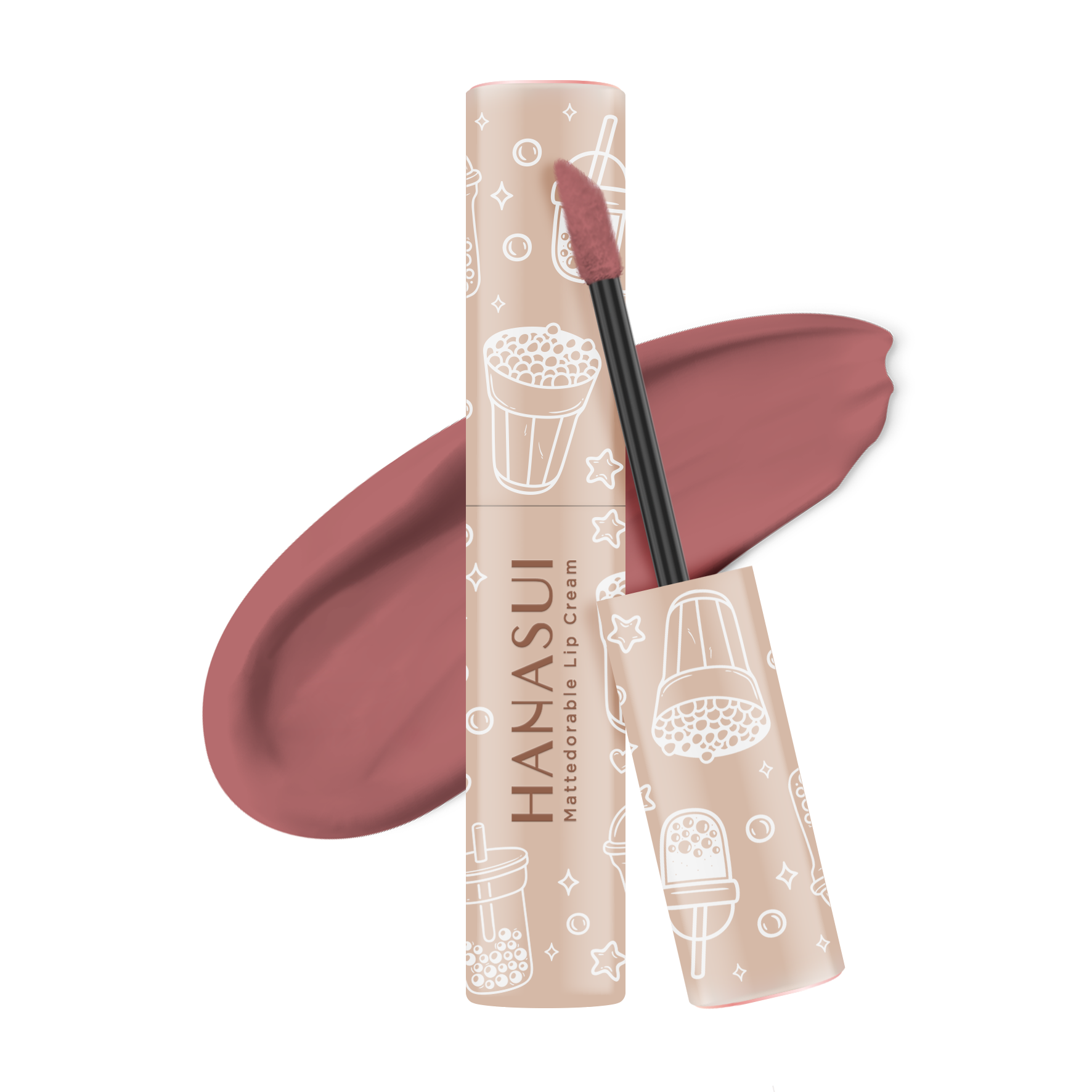 6 Rekomendasi Lip Cream Hanasui Boba Terbaik  2