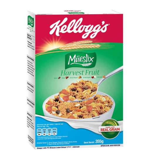 WK Kellogg Co Kellog's Mueslix Harvest Fruit