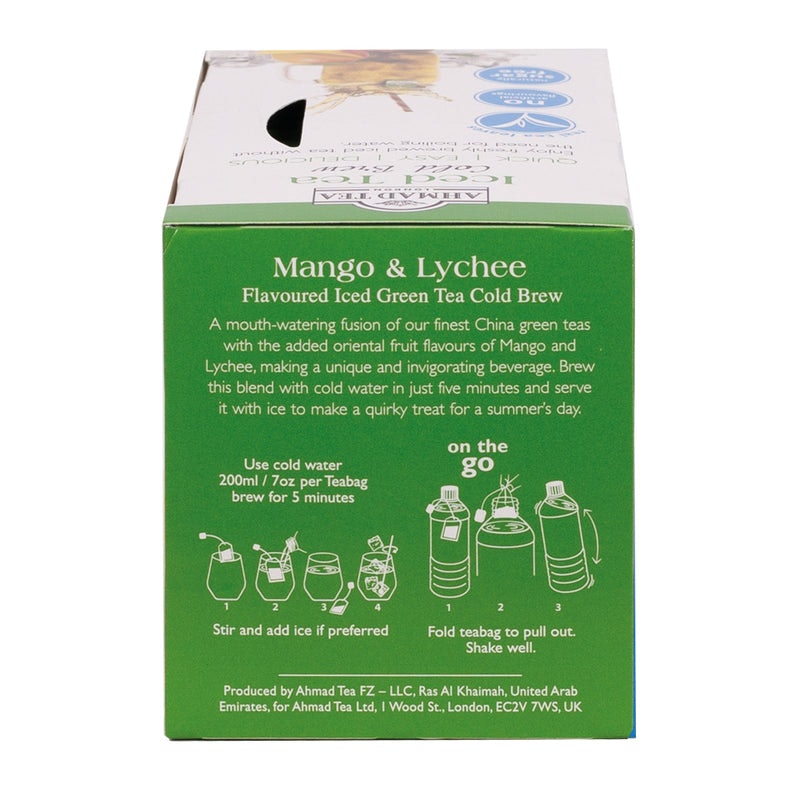 Mango & Lychee Cold Brew Iced Green Tea 4