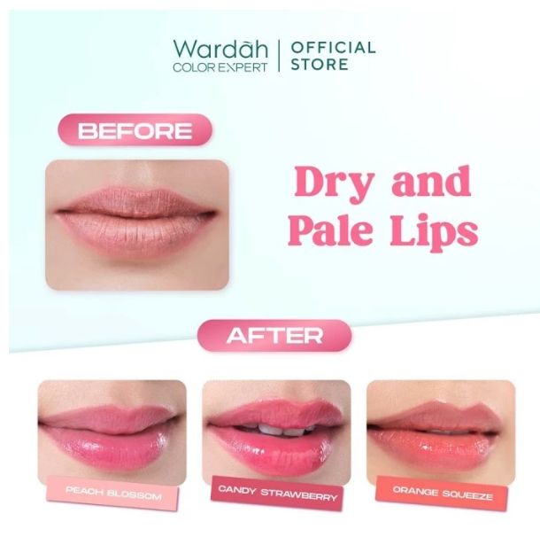 Paragon Technology and Innovation Wardah Hydrabalm Lip Care Peach Blossom