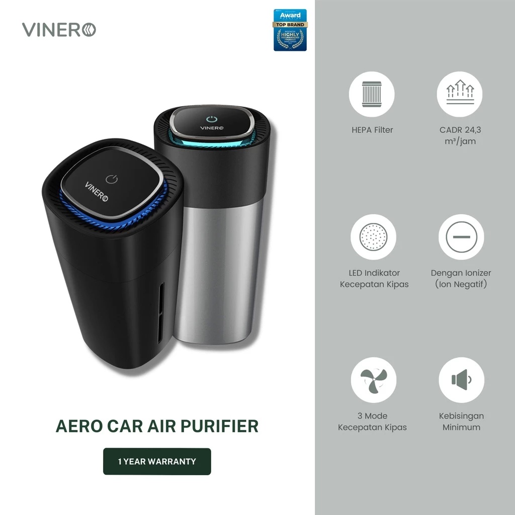  Vinero Aero Car Air Purifier PA600