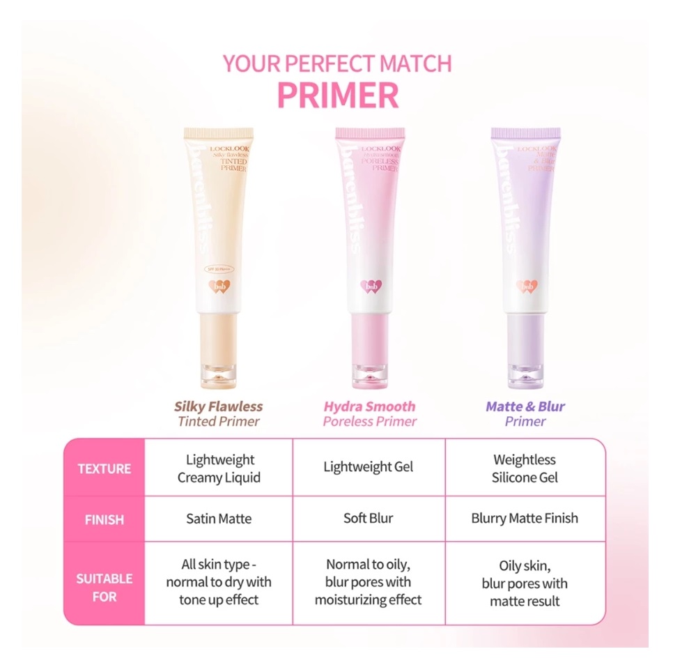 HEBE Beauty Style Barenbliss Locklook Hydra Smooth Poreless Primer