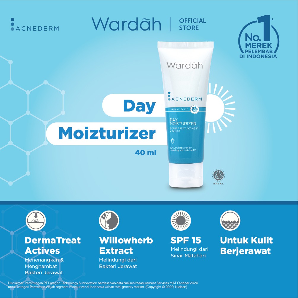 Wardah  Acnederm Day Moisturizer