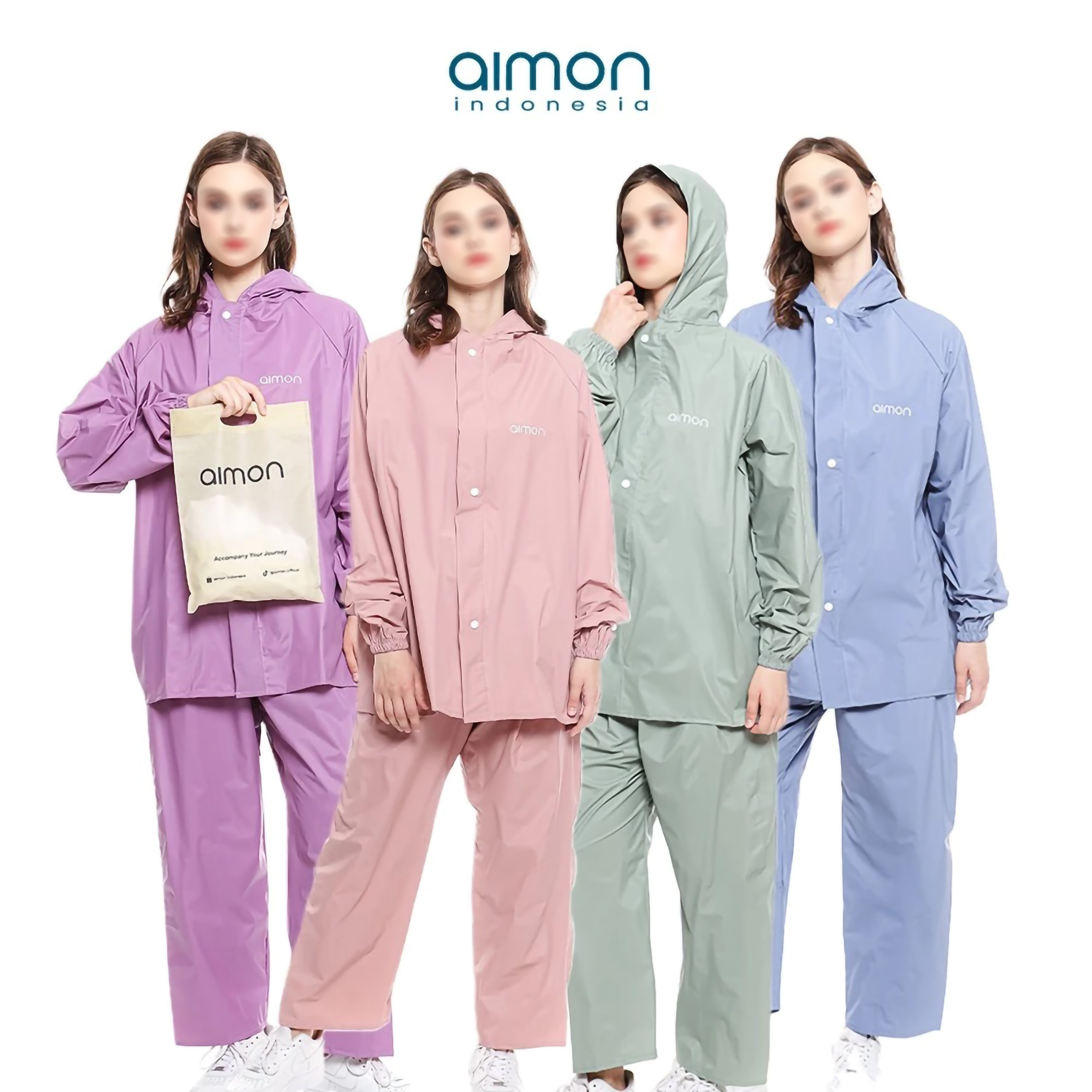 Aimon Jas Hujan Setelan Jaket Celana Original 5