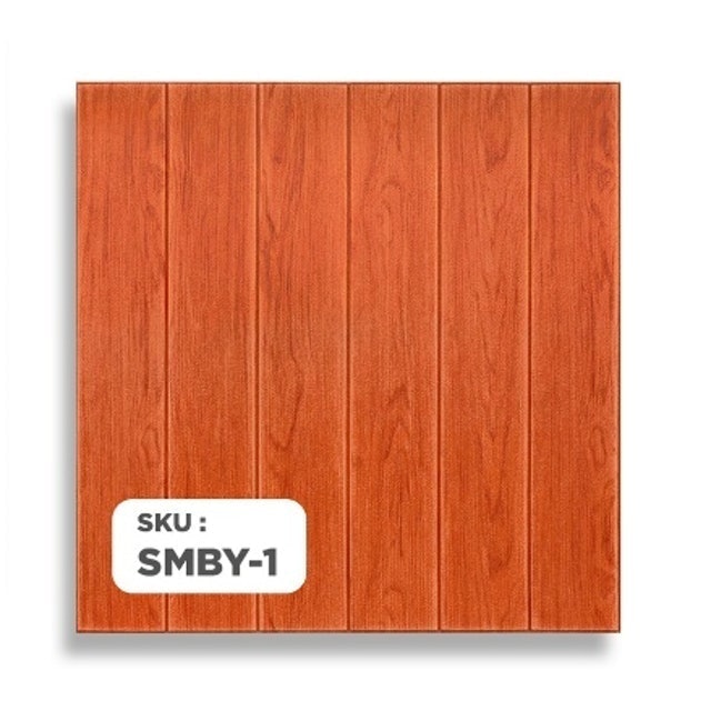 Paus Biru Wallpaper Dinding 3D Motif Kayu