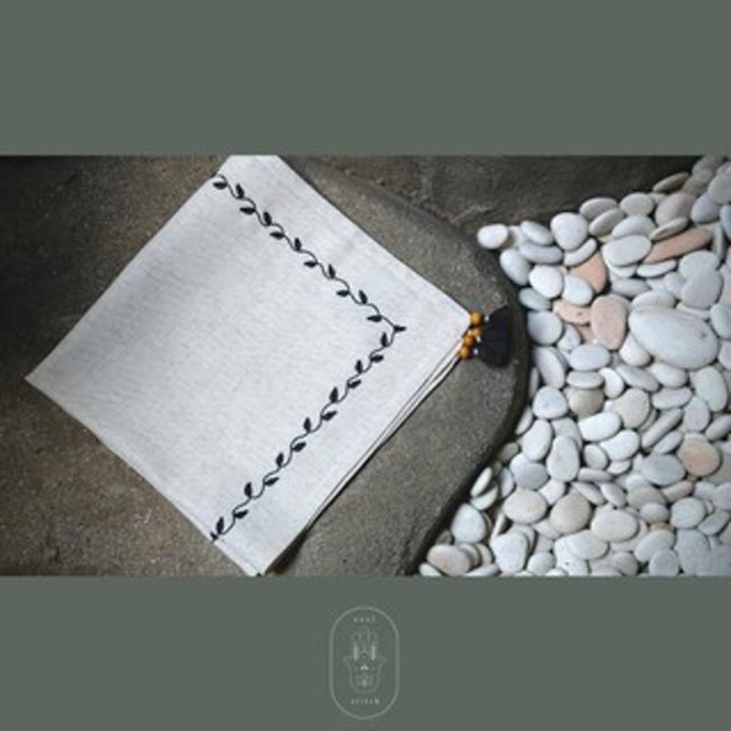 Serbet linen napkins peony 3