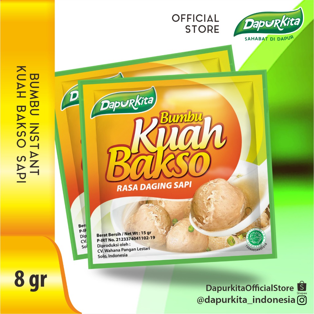 Wahana Pangan Lestari Dapurkita Bumbu Kuah Bakso Bubuk 