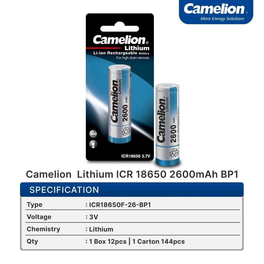 Camelion Li-ion Rechargeable Battery 2600mAh