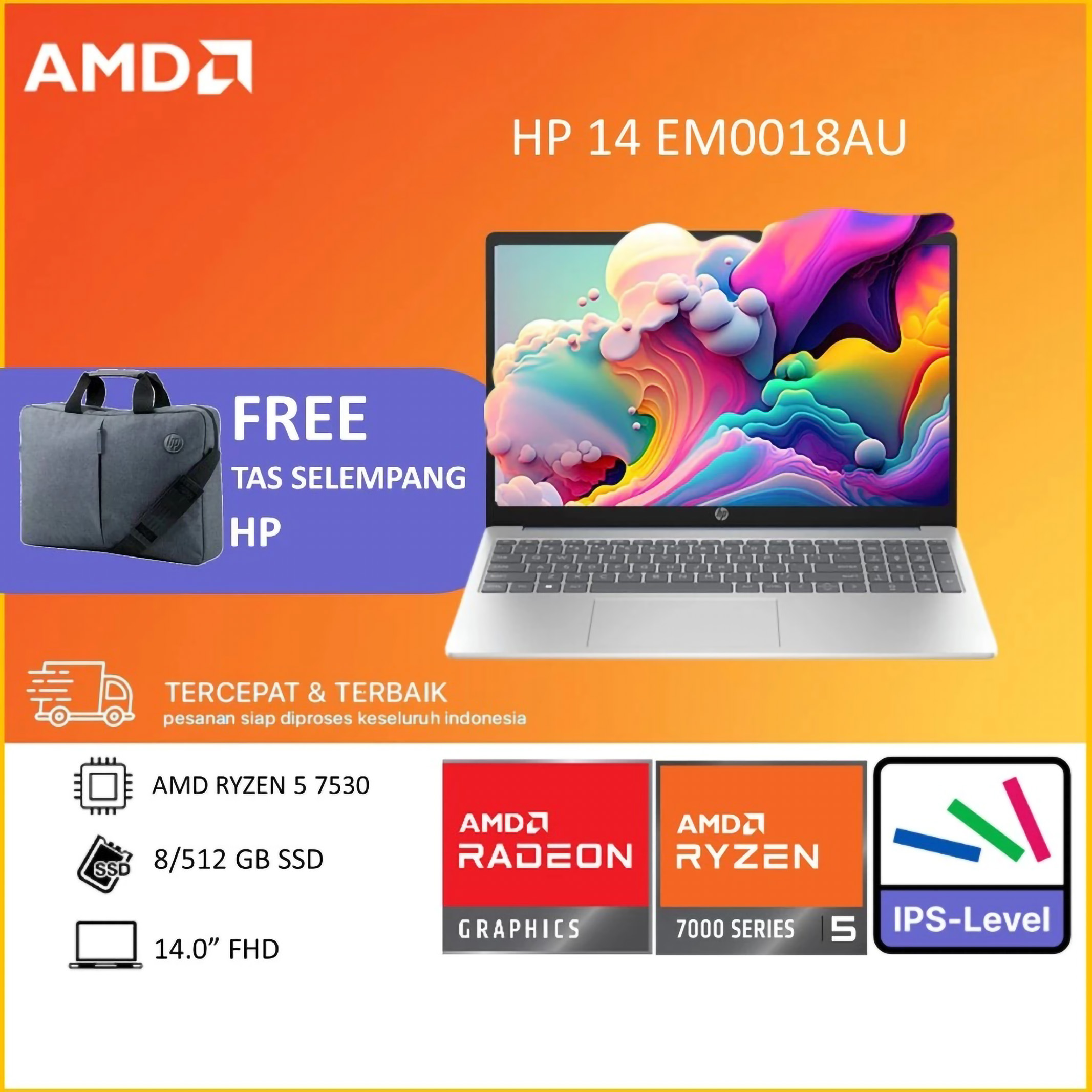 HP HP 14 inch Laptop 14-em0018AU