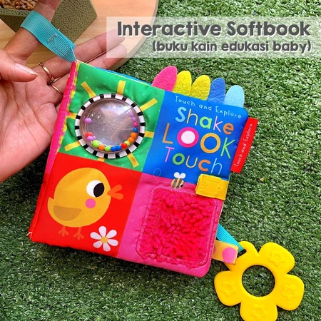 Make Believe Ideas UK Shake Look Touch Cloth Book