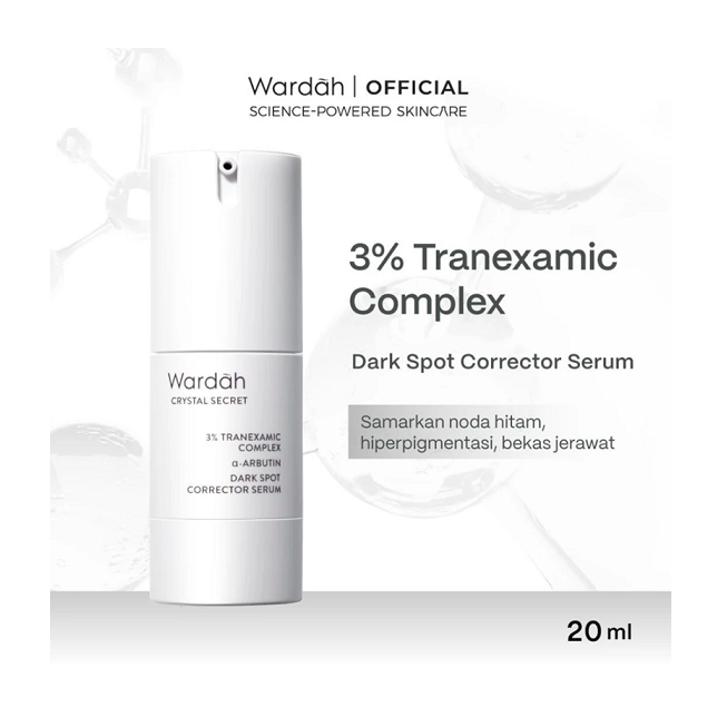 Paragon Technology and Innovation Wardah  Crystal Secret 3% Tranexamic Acid + Alpha Arbutin Dark Spot Corrector Serum