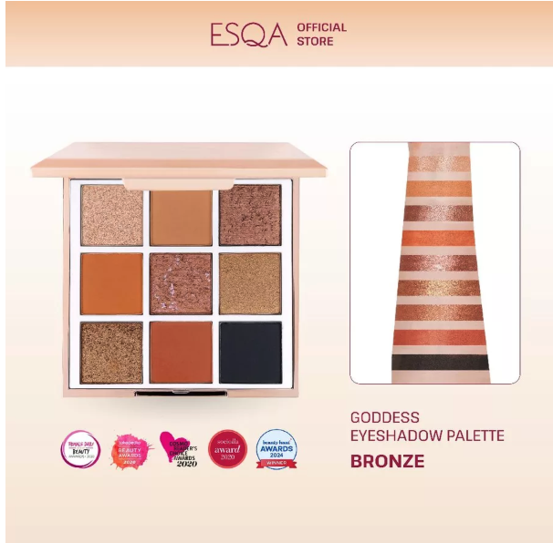 Keva Cosmetics International ESQA Goddess Eyeshadow Palette Bronze