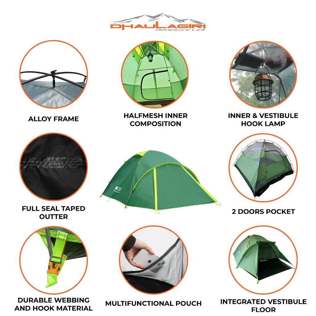 Dhaulagiri Indo Raya Dhaulagiri Terra Pro 4 Tent