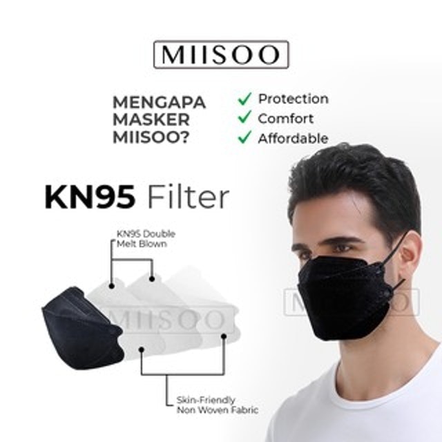 KN95 Disposable Protective Mask Black  3