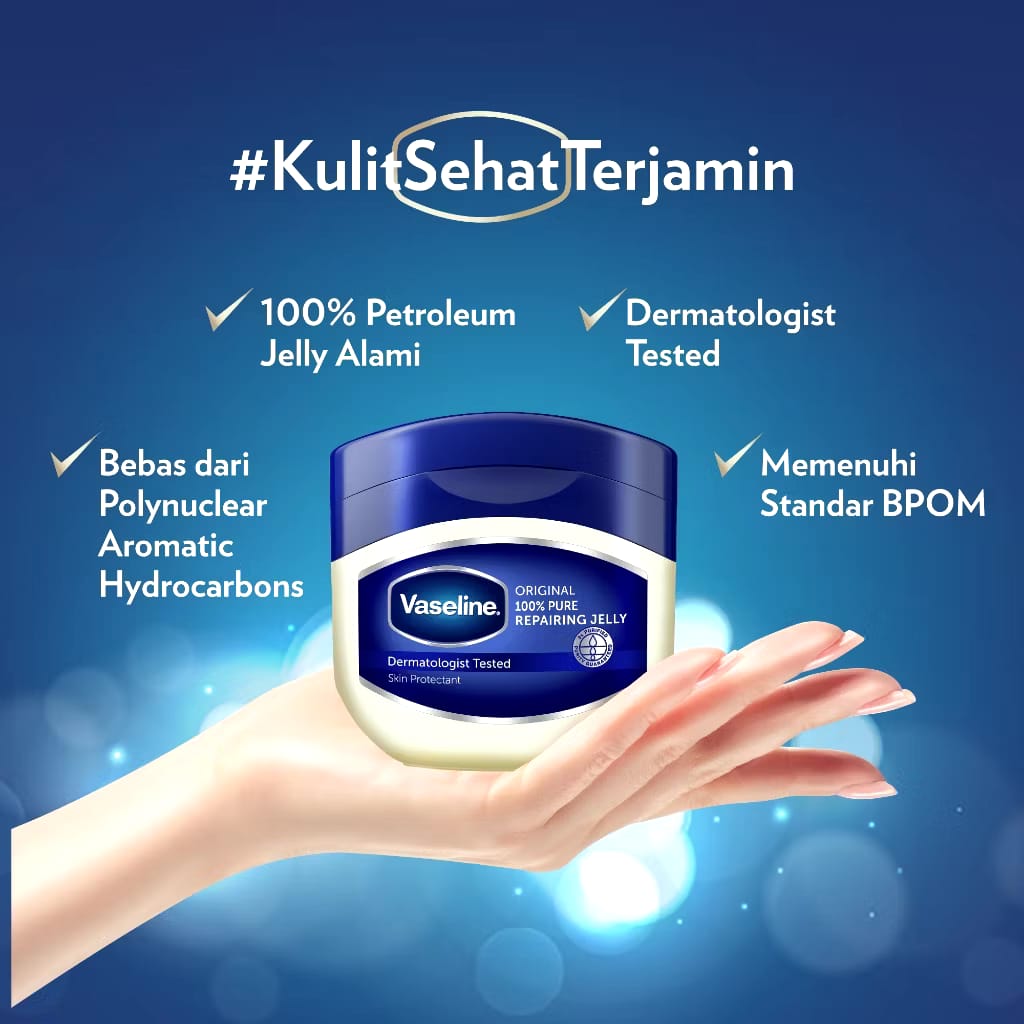 Unilever Indonesia Vaseline® Original 100% Pure Repairing Jelly