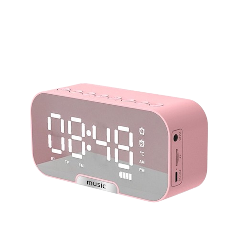 GOOJODOQ LED Display Alarm Clock Smart Speaker 1