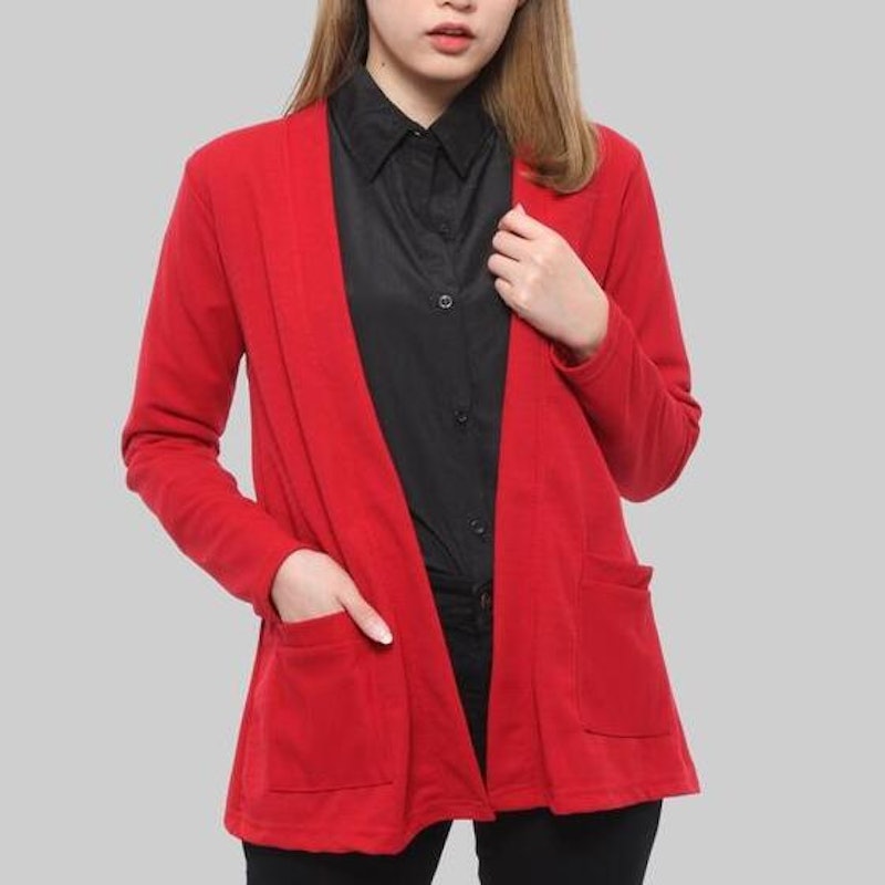 Monellina JESLYN Cardigan Oversize Wanita Polos 2