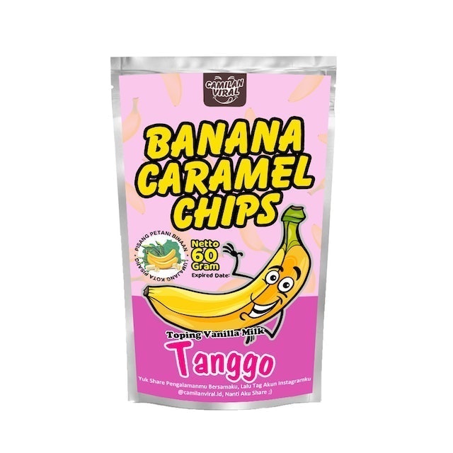 Camilan Viral Banana Caramel Chips