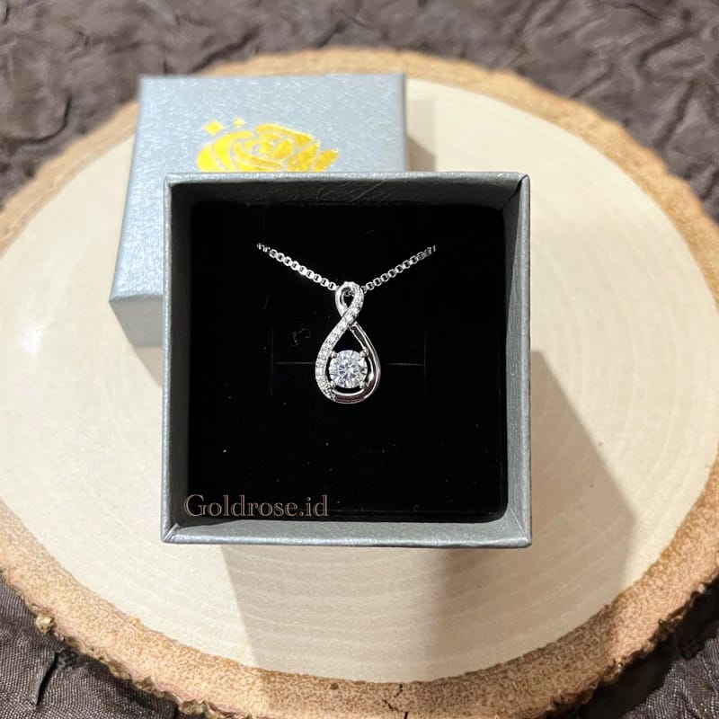  Goldrose Kalung Titanium Lapis Emas 18K