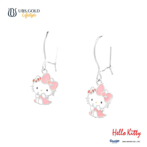 Untung Bersama Sejahtera UBS Gold Anting Emas Anak Sanrio Hello Kitty 17K Whitegold AAZ0041